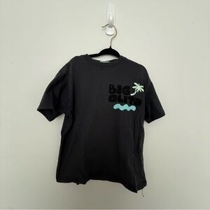 Zara Dark Grey Graphic T-Shirt with Palm Design size 4-5T